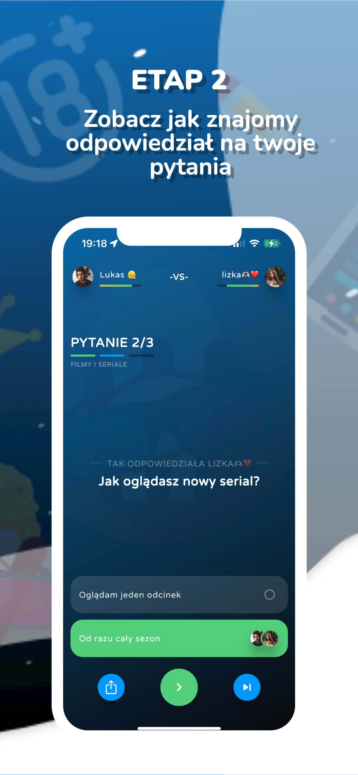 Runda quizu z pytaniem i odpowiedziami do wyboru